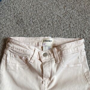 L'AGENCE Light Pink High Rise Jeans